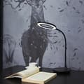 Miniatyrbild 5 av 5: INF Vit Bokklämma Lampa: LED Läslampa med Förstoringsglas Svart
