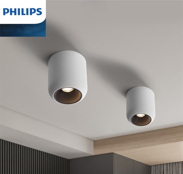 Philips COB Pinta-asennettava kohdevalo Pyöreä LED Häikäisemätön ulkoinen ilman päävaloa Koti Olohuone Käytävä Minimalistinen alasvalo 8W4000K
