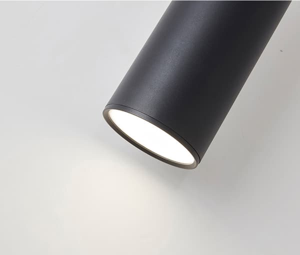 Philips LED-pinta-asennettava alasvalo pitkä lieriömäinen kattovalaisin ostoskeskus toimistoravintola sytytettävä roikkuva kohdevalo musta 6W4000K