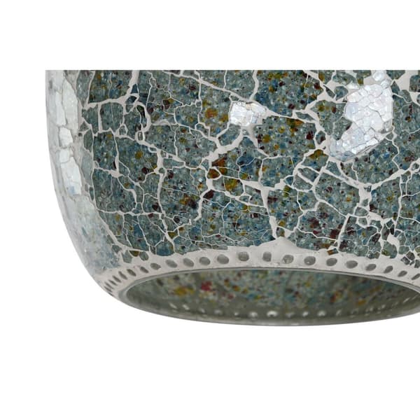 Loftslampe Home ESPRIT Grøn Himmelblå Metal Krystal 25 W 23 x 23 x 66 cm (2 enheder)