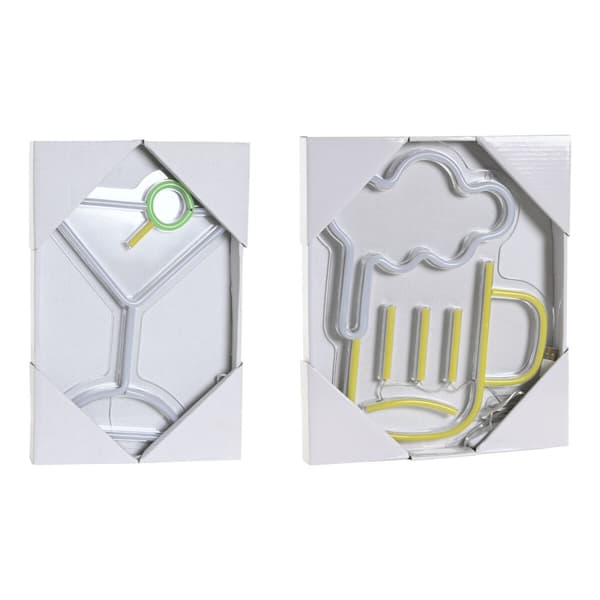 Belysning dekoration Home ESPRIT Akryl Urban 21 X 1,5 X 30 CM (2 antal)