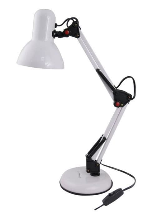 Esperanza bordslampa - ELD112W - Lampka biurkowa biaÅa ()