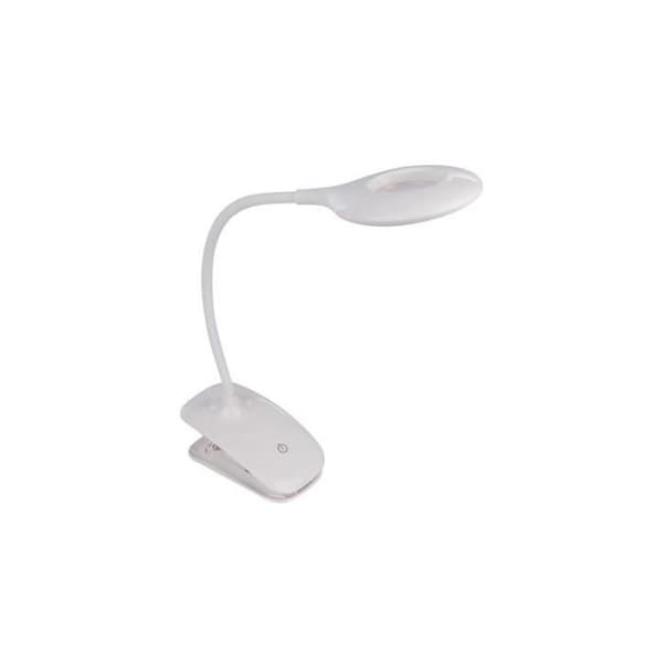 Laddningsbar LED-skrivbordslampa - PEREL - variabel intensitet - 20 LEDs - vit Vit
