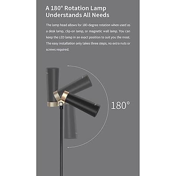 YEELIGHT YLYTD-0011 5W svart bordslampa - Vardagsrum - Inomhus - LED - Modernt - Design - Elektrisk