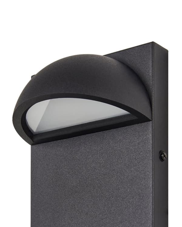 Utendørs LED-vegglampe Svart Metall Jern Glass Matte Moderne Design Terrasse Hage