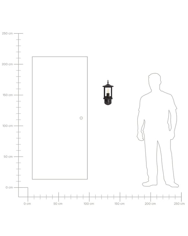 Utendørs Vegglampe Svart Lampe Metall Jern Glass Matte Moderne Design Terrasse Hage