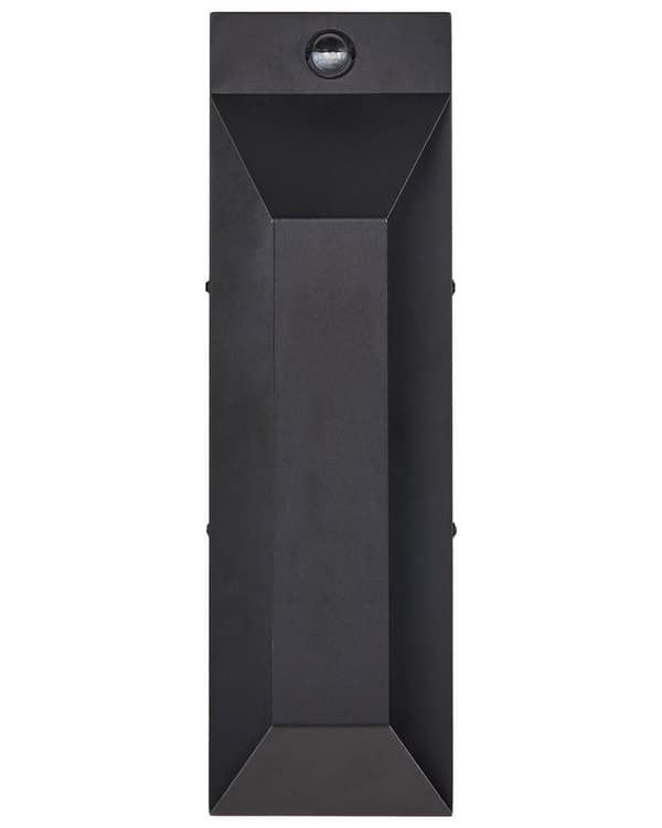 Utendørs LED-vegglampe Svart Lampe Metall Jern Glass Matte med Bevegelsessensor Moderne Design Terrasse Hage