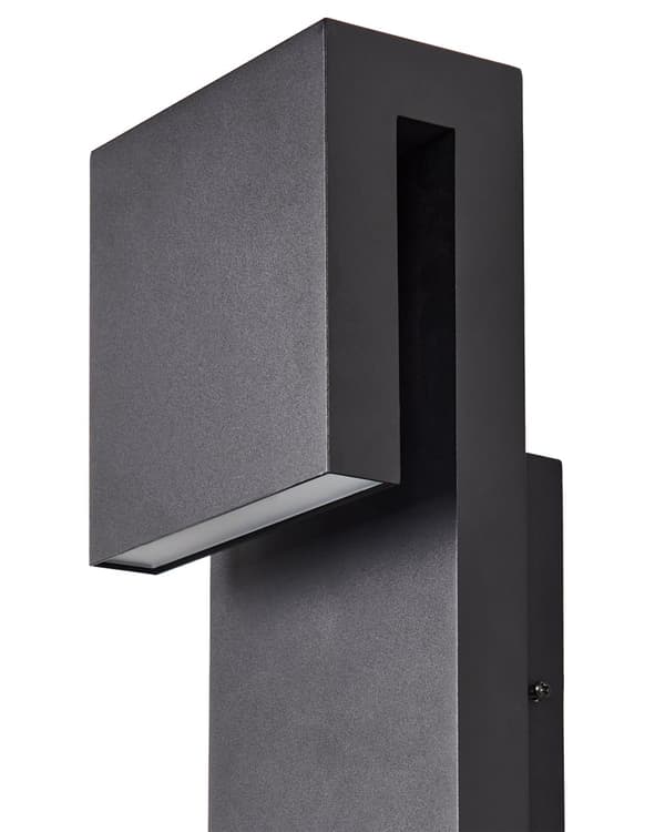 Utendørs LED-vegglampe Svart Lampe Metall Jern Glass Matte Moderne Design Terrasse Hage