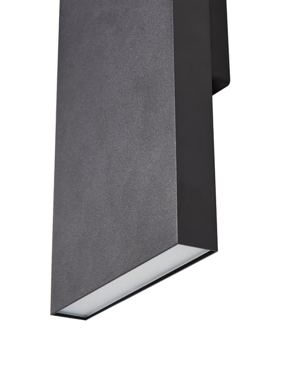 Utendørs LED-vegglampe Svart Lampe Metall Jern Glass Matte Moderne Design Terrasse Hage