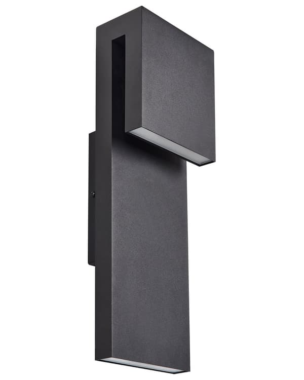 Utendørs LED-vegglampe Svart Lampe Metall Jern Glass Matte Moderne Design Terrasse Hage