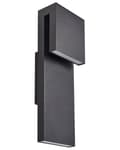 Miniatyrbilde 1 av 8: Utendørs LED-vegglampe Svart Lampe Metall Jern Glass Matte Moderne Design Terrasse Hage