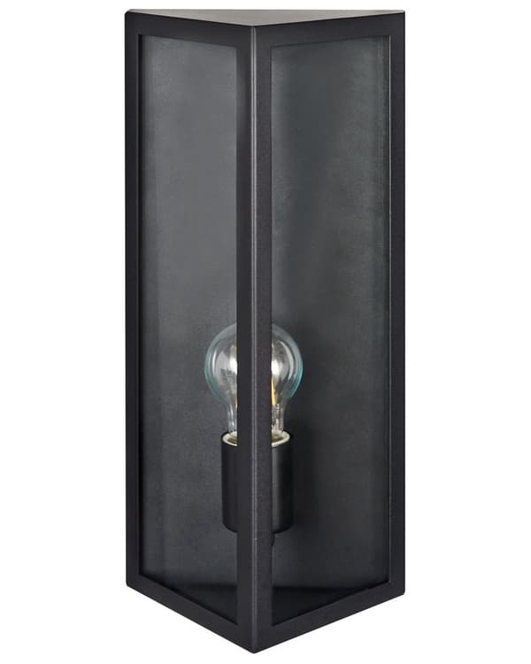 Utendørs LED-vegglampe Svart Lampe Metall Jern Glass Matte Moderne Design Terrasse Hage