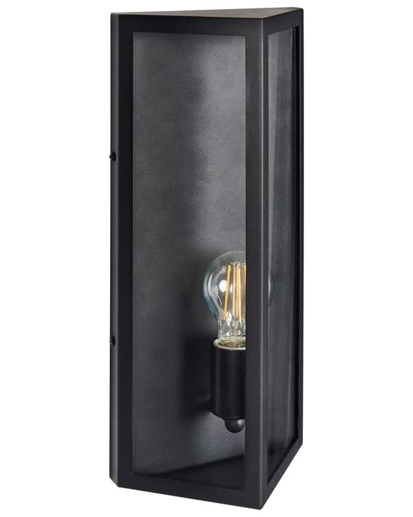 Utendørs LED-vegglampe Svart Lampe Metall Jern Glass Matte Moderne Design Terrasse Hage