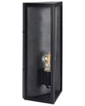 Miniatyrbilde 1 av 7: Utendørs LED-vegglampe Svart Lampe Metall Jern Glass Matte Moderne Design Terrasse Hage