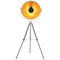 Miniatyrbild 2 av 2: Golvlampa E27 svart och guld 51 cm