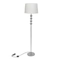 Miniatyrbild 1 av 2: Golvlampa med högt stativ och lampskärm vit
