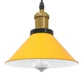 Miniatyrbild 1 av 2: taklampa höjdjusterbar E27 glans gul Ø 22 cm metall