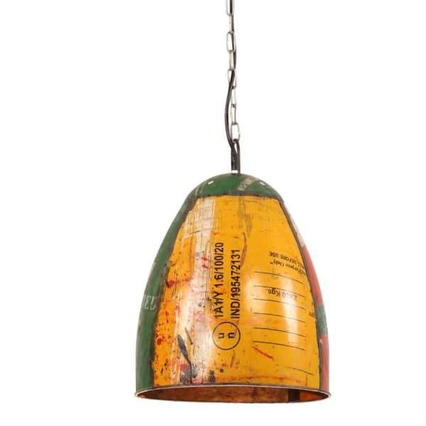 Hänglampa industriell 25 W flerfärgad rund 32 cm E27