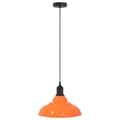 Miniatyrbild 2 av 2: Taklampa höjdjusterbar E27 glans orange Ø 31 cm metall