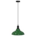 Miniatyrbild 2 av 2: Taklampa höjdjusterbar E27 glans grön Ø 31 cm metall