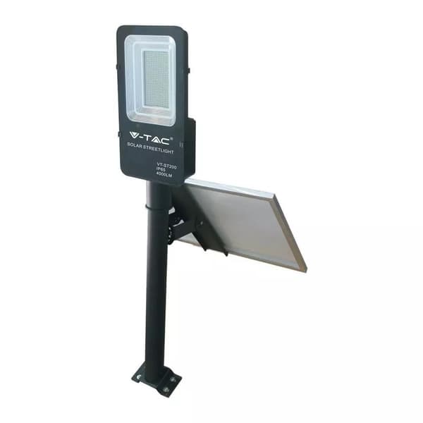 Solcellsgatubelysning V-TAC 50W LED IP65 VT-ST200 6000K 4000lm