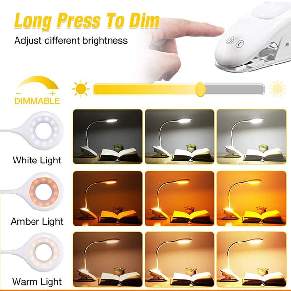 INF Boklampe med dobbel fargetemperatur - Perfekt for lesing