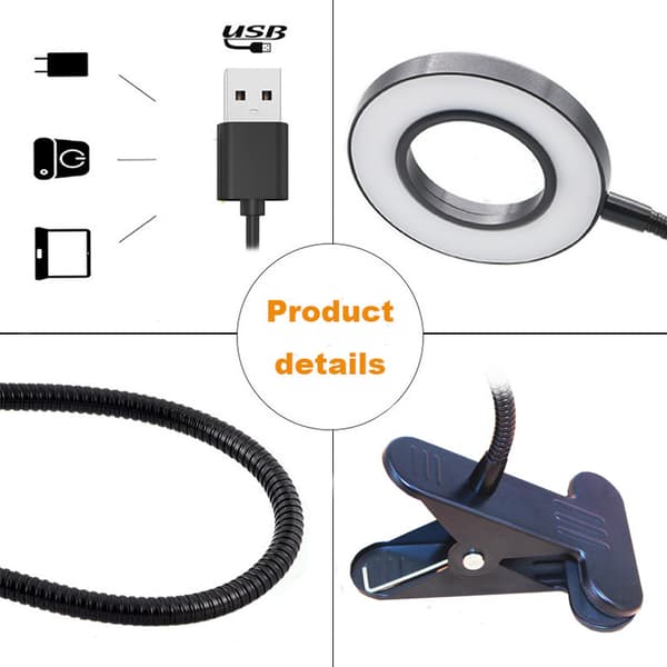 Clip Bordlampe Universal Slange Lampe