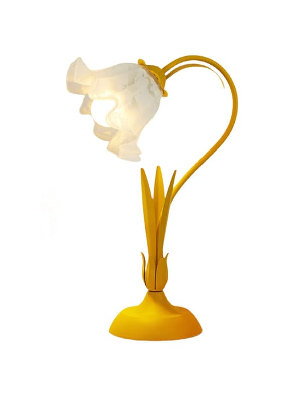 Bordlampe Soveværelse Sengelampe Lys Luksus Liljekonval Blomst Atmosfære Lampe Natlampe