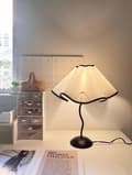 Miniatyrbillede 4 af 5: Minimalistisk bordlampe i wabi-sabi-stil, dekorativt natlys til soveværelse, sengelampe i luksus hjemmemiljø, dekorativt natlys