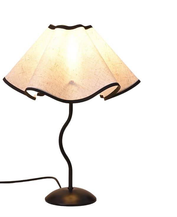 Minimalistisk bordlampe i wabi-sabi-stil, dekorativt natlys til soveværelse, sengelampe i luksus hjemmemiljø, dekorativt natlys