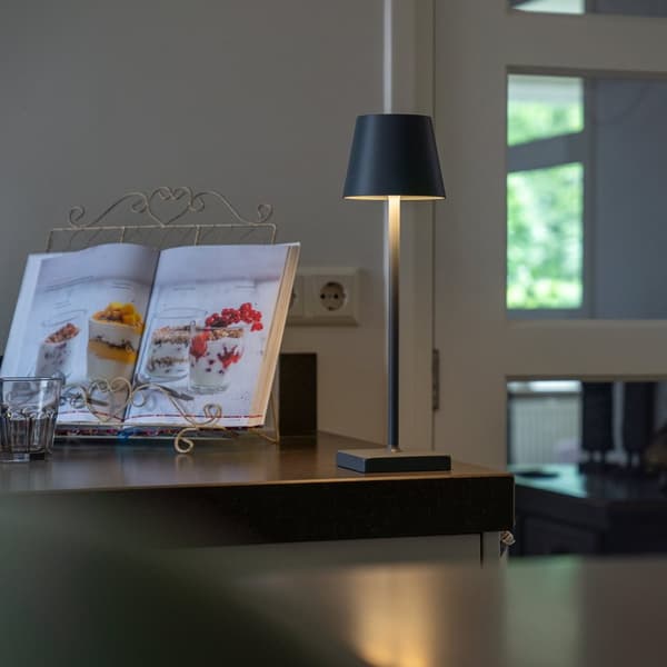 BREND Trådlös bordslampa för inomhus och utomhus – Dimbar – Vit