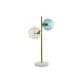 Miniatyrbild 1 av 5: Bordslampa DKD Home Decor Multicolour Gyllene Glas Melamin 40 W 220 V 32 x 32 x 58 cm