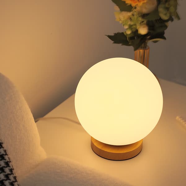 Enkel, modern, kreativ, bordslampa för sovrum, mjukt ljus, sovsalsbordsdekoration, nattlampa