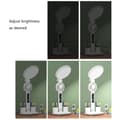 Miniatyrbild 5 av 6: Bomclap LED-Bordslampa med fläkt, klocka, 3200 mAh, uppladdningsbar USB, LED-lampa,LED-display, tid och temperatur, läslampa med fläkt