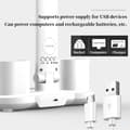 Miniatyrbild 6 av 6: Bomclap LED-Bordslampa med fläkt, klocka, 3200 mAh, uppladdningsbar USB, LED-lampa,LED-display, tid och temperatur, läslampa med fläkt