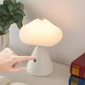 Miniatyrbillede 6 af 6: Bomclap moderne svampelampe – 3 farver trinløs berøringsdæmpet sengeside natlampe – meget sød indretning til soveværelse, skrivebord og plejerum