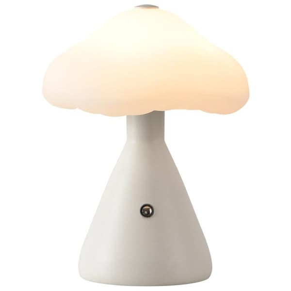 Bomclap Modern Svamp Lamp – 3 Färger Stepless Touchdimmad Sängsidos Nattslampa – Mycket Söt Dekor för Sovrum, Skrivbord & Vårdrum