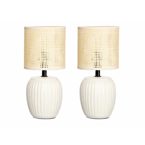 Bordslampa Vit 60 W 2 antal
