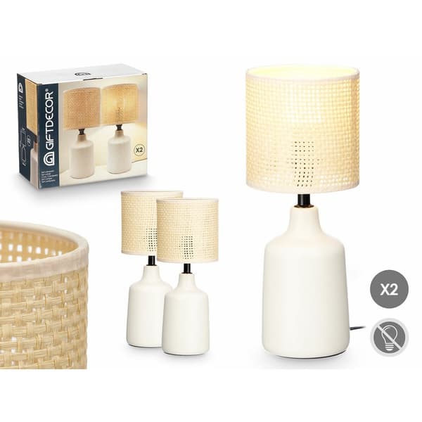 Bordlampe Hvid 60 W 2 enheder