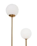 Miniatyrbilde 5 av 9: Gulvlampe Gull Hvit Metall 2 lyskilder Kuleformede skjermer i glass Glamorøs stil Belysning Stålampe