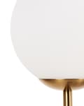 Miniatyrbilde 6 av 9: Gulvlampe Gull Hvit Metall 2 lyskilder Kuleformede skjermer i glass Glamorøs stil Belysning Stålampe