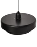 Miniatyrbilde 6 av 10: Pendellampe Svart Metall ø 33 cm Rund form Skandinavisk design Hengelampe Belysning