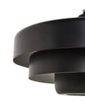 Miniatyrbilde 8 av 10: Pendellampe Svart Metall ø 33 cm Rund form Skandinavisk design Hengelampe Belysning