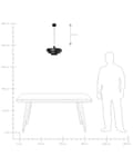 Miniatyrbilde 10 av 10: Pendellampe Svart Metall ø 33 cm Rund form Skandinavisk design Hengelampe Belysning