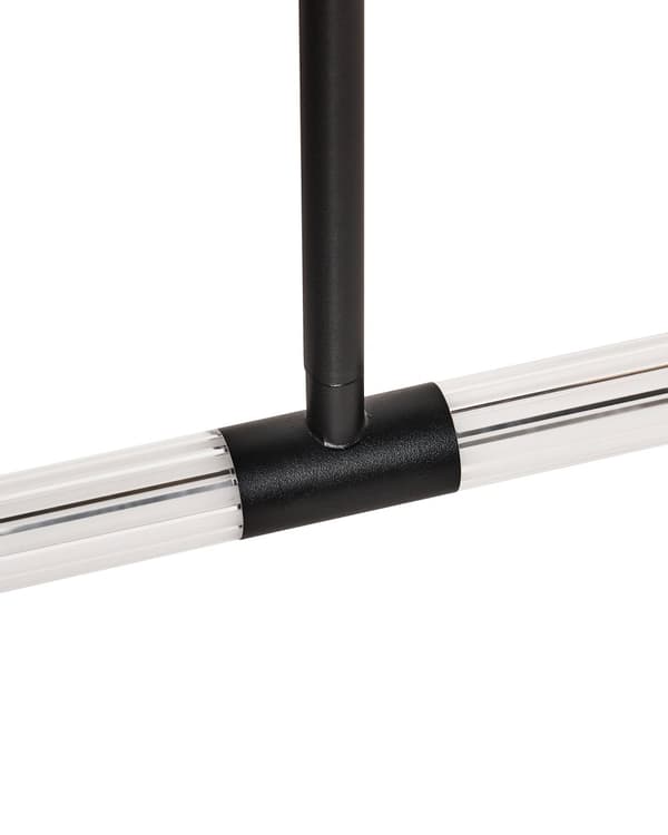 Pendellampe Svart Metall 120 cm Minimalistisk form Moderne design Hengelampe Belysning
