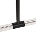 Miniatyrbilde 7 av 9: Pendellampe Svart Metall 120 cm Minimalistisk form Moderne design Hengelampe Belysning