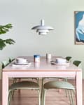 Miniatyrbilde 4 av 10: Pendellampe Hvit Metall ø 36 cm Flere nivåer Moderne og vintage design Hengelampe Belysning