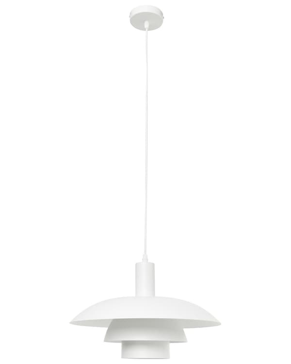 Pendellampe Hvit Metall ø 36 cm Flere nivåer Moderne og vintage design Hengelampe Belysning