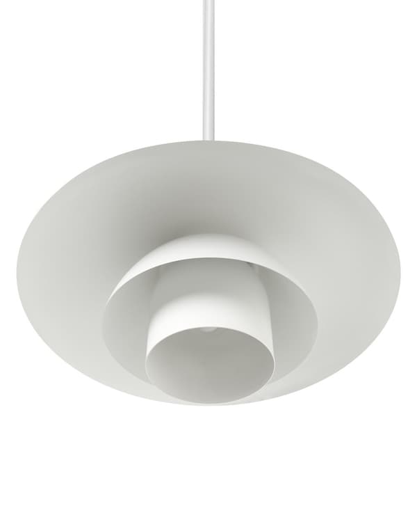 Pendellampe Hvit Metall ø 36 cm Flere nivåer Moderne og vintage design Hengelampe Belysning