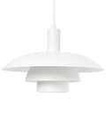 Miniatyrbilde 1 av 10: Pendellampe Hvit Metall ø 36 cm Flere nivåer Moderne og vintage design Hengelampe Belysning
